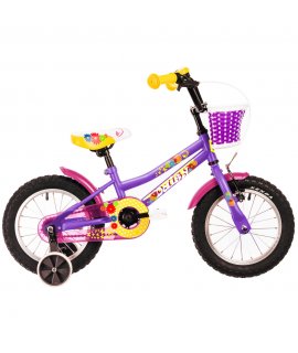 Detský bicykel DHS Daisy 1402 14" - model 2022 - Purple